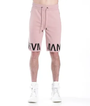 French Terry Sweatshort In Dusty Pink