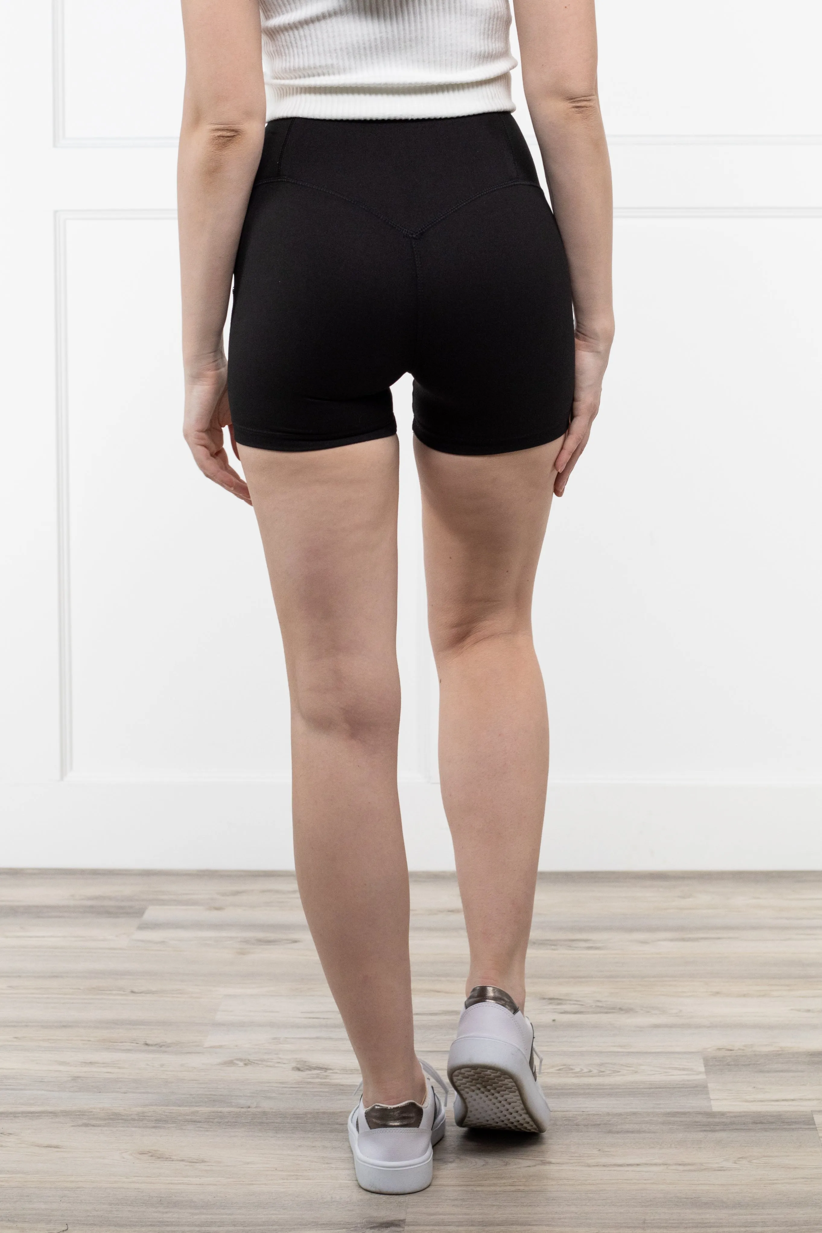 Get Like Me Women's Sporty Mid Rise Biker Shorts