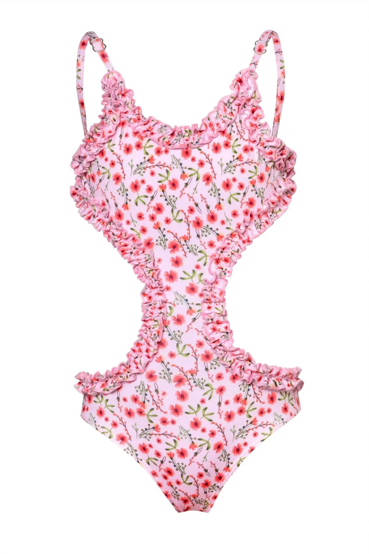 Girl's Hey Girl One Piece Swimsuit In Blossom