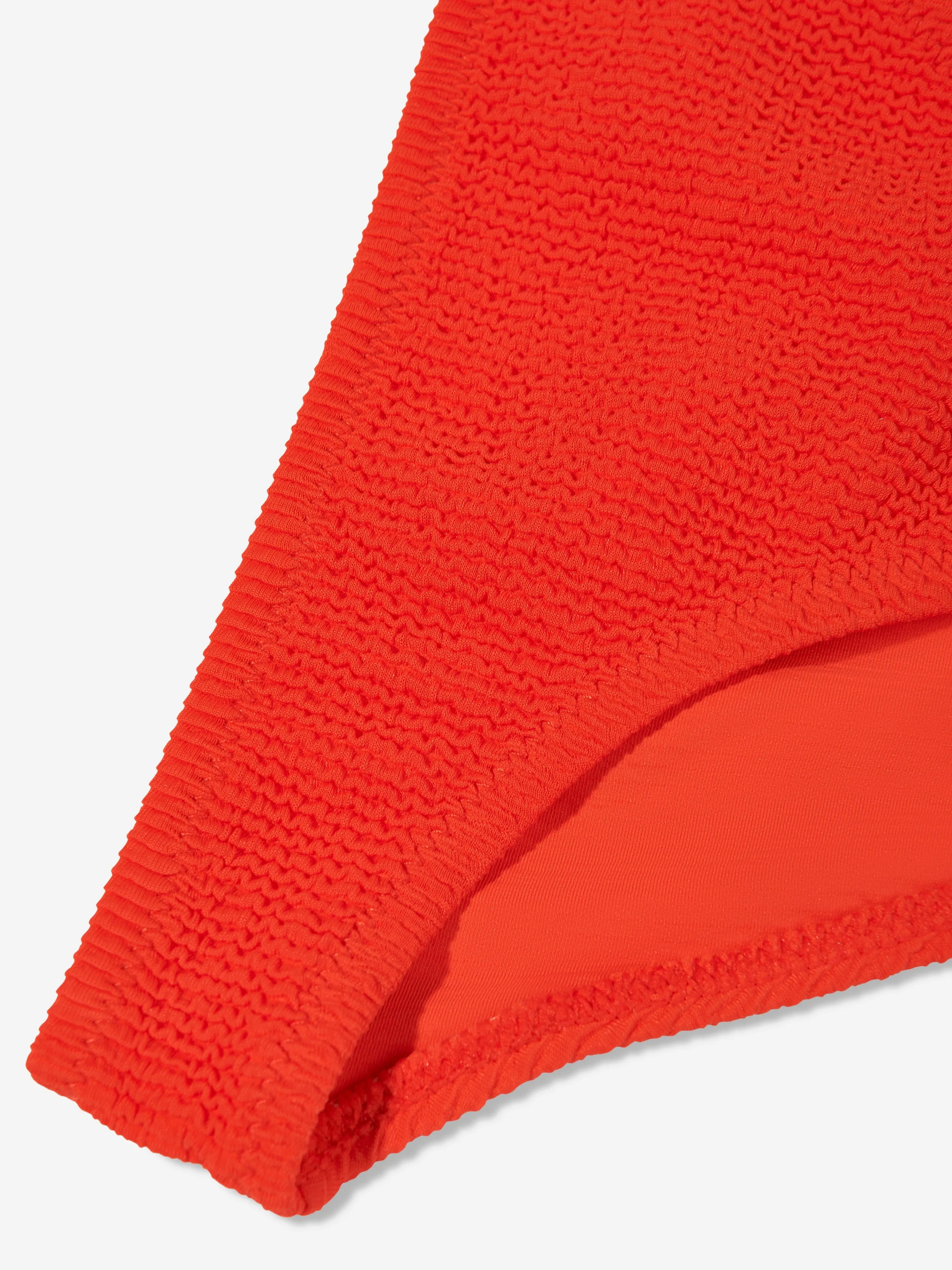 Girls Nola Solid Bikini in Red (UPF50 )