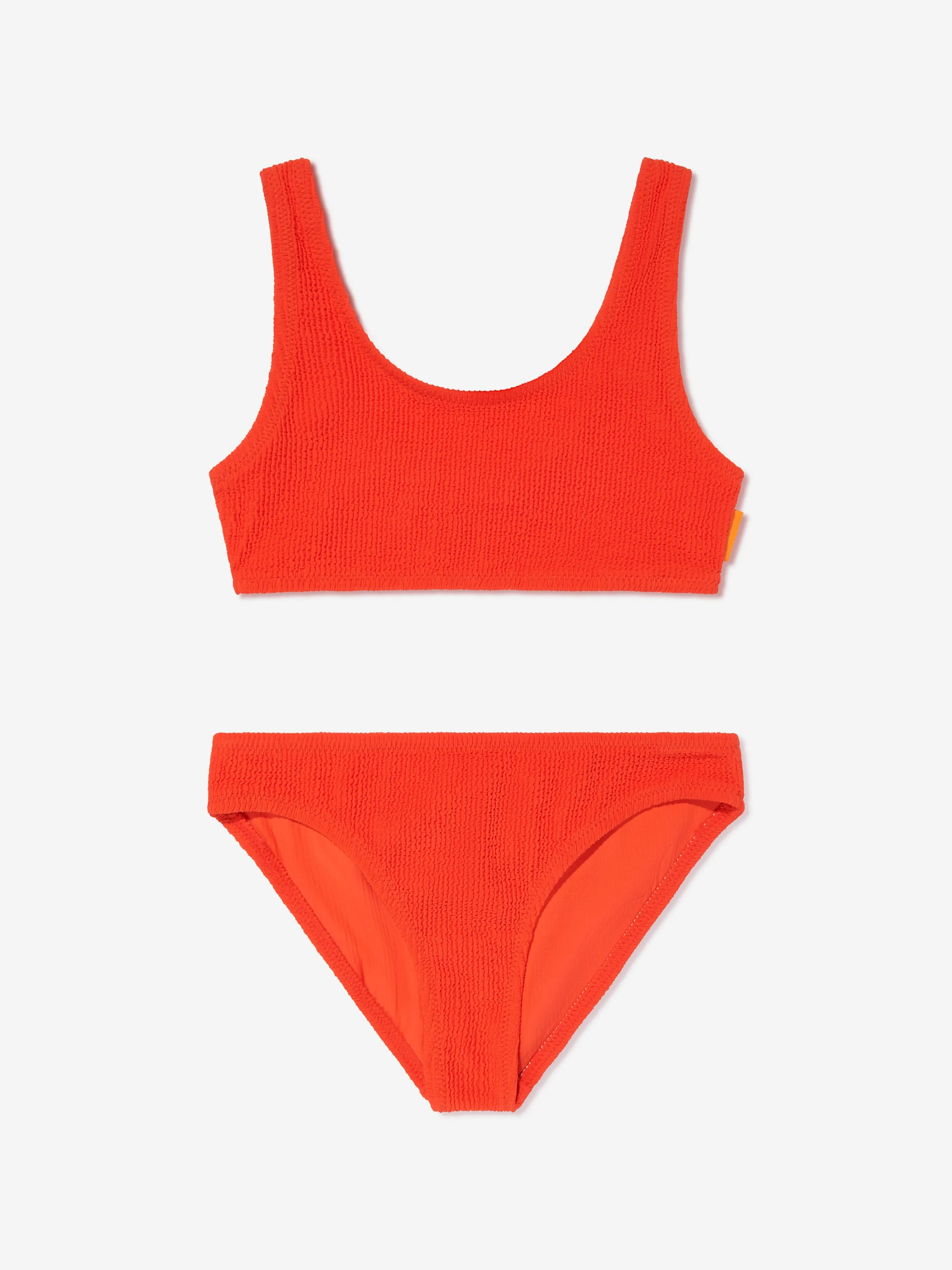 Girls Nola Solid Bikini in Red (UPF50 )