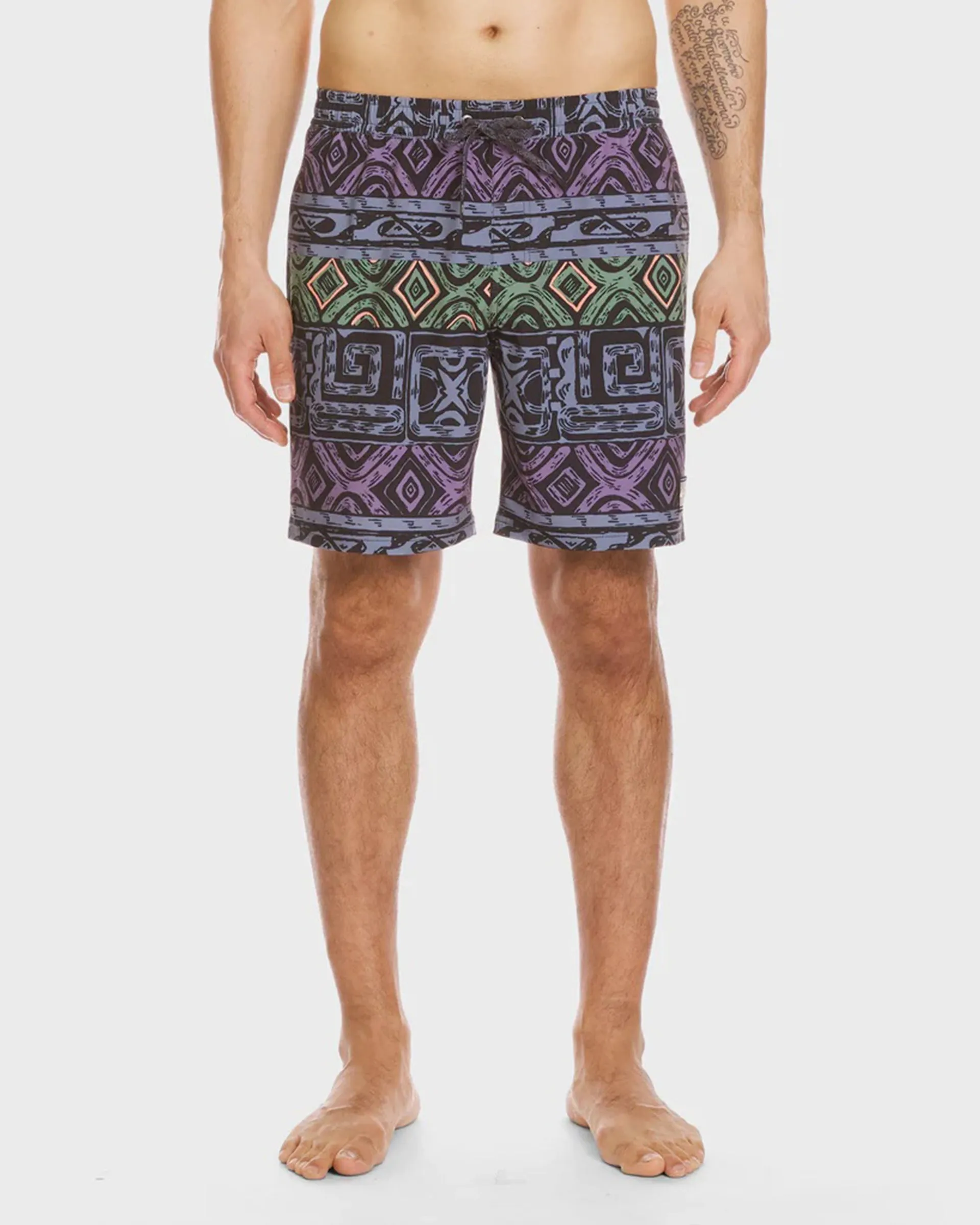 Global Heat 18" Swim Trunks - Sunset Purple