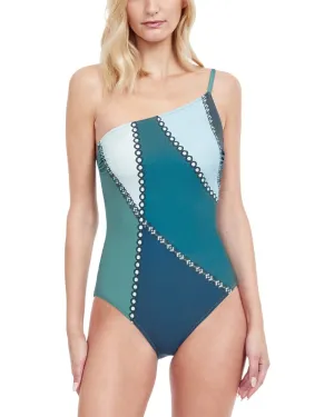Gottex Modern Shades One Shoulder One-Piece