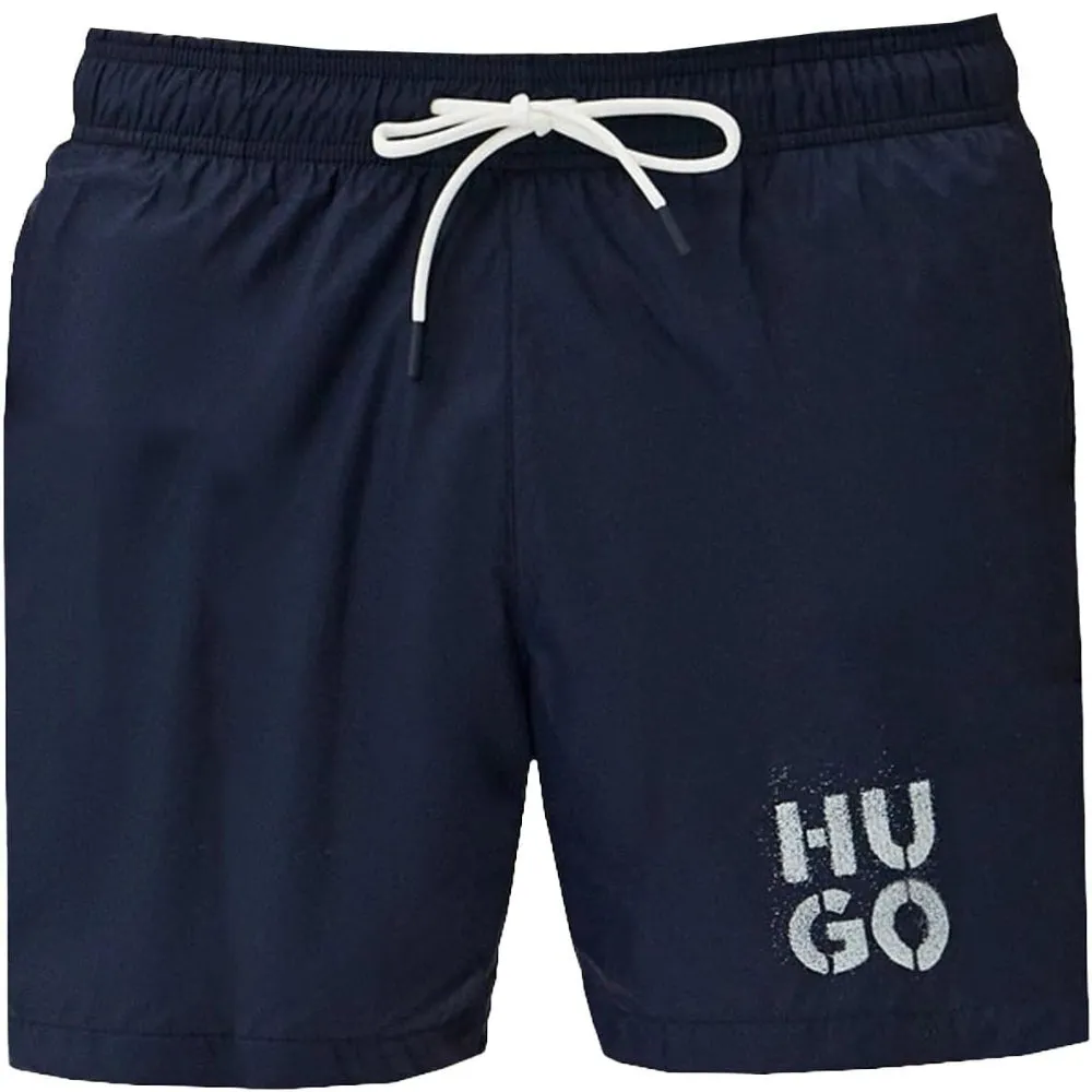Hugo Men's Paol Swim Trunks, Blueberry Blue