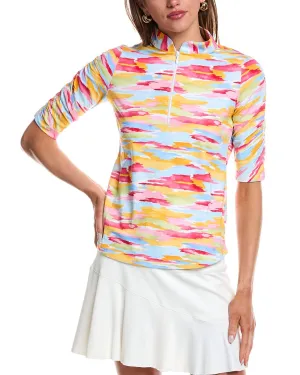 IBKUL Elbow-Sleeve Top