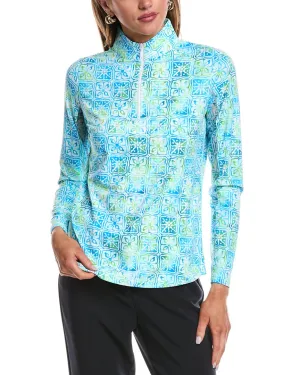 IBKUL Mock Neck Top