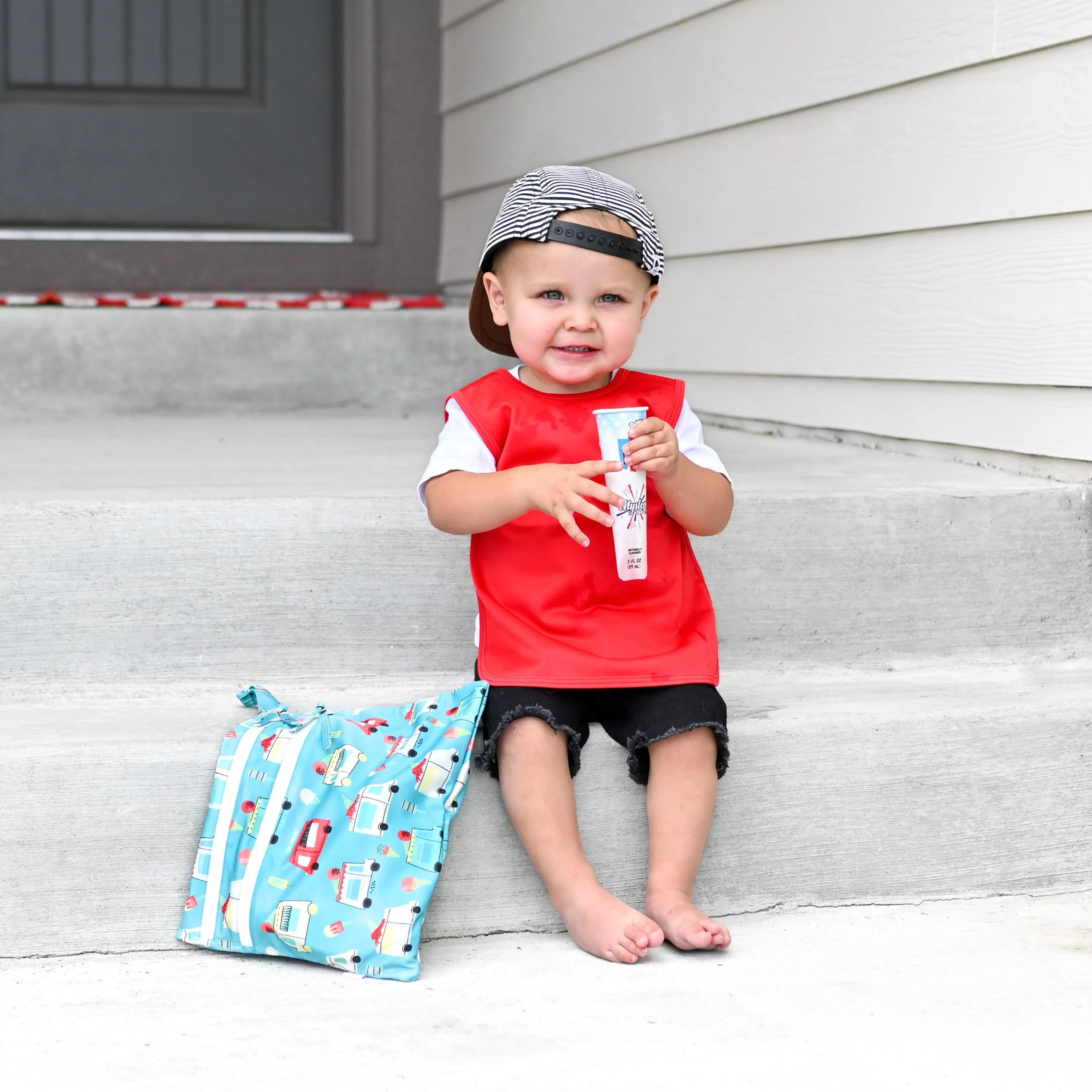 Ice Cream Truck - Waterproof Wet Bag (for Mealtime, On-the-go, And More!) Babykids_Bapron-Baby