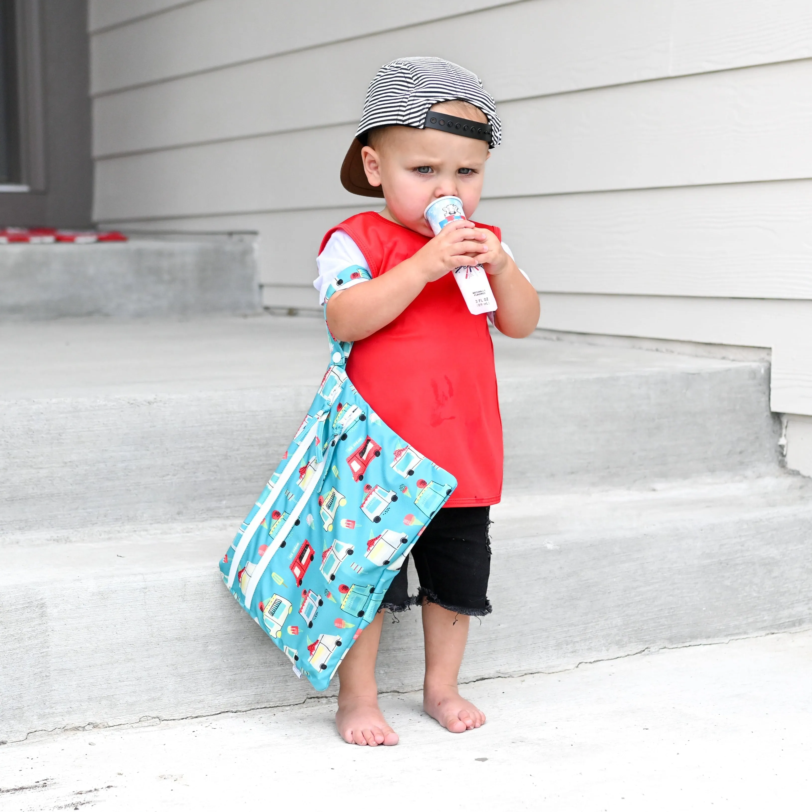 Ice Cream Truck - Waterproof Wet Bag (for Mealtime, On-the-go, And More!) Babykids_Bapron-Baby