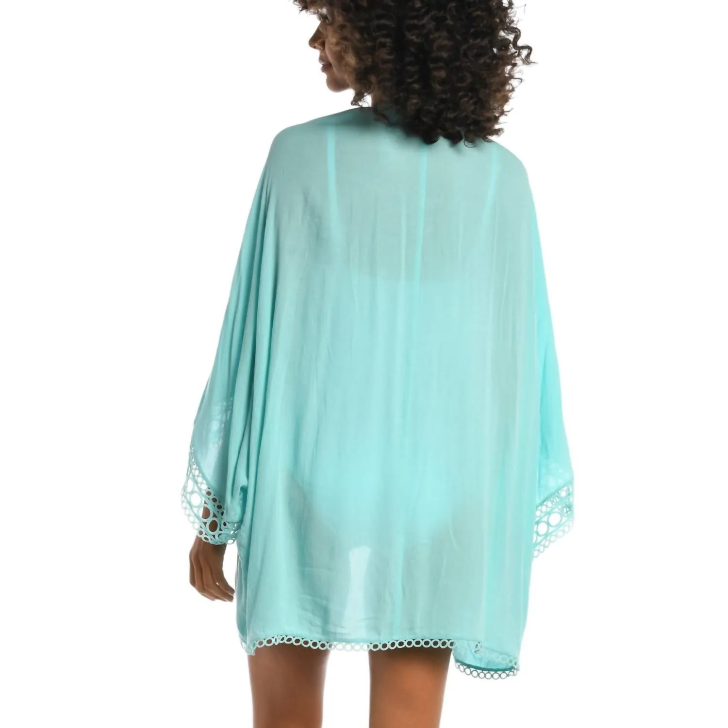 Illusion Kimono In Ice Blue
