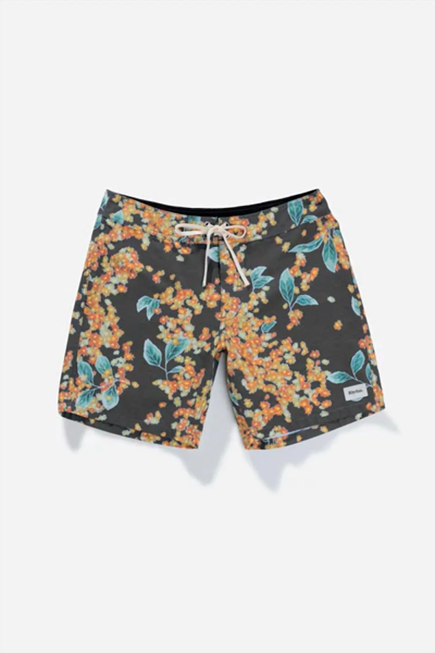 Isle Floral Trunk Short In Dark Navy