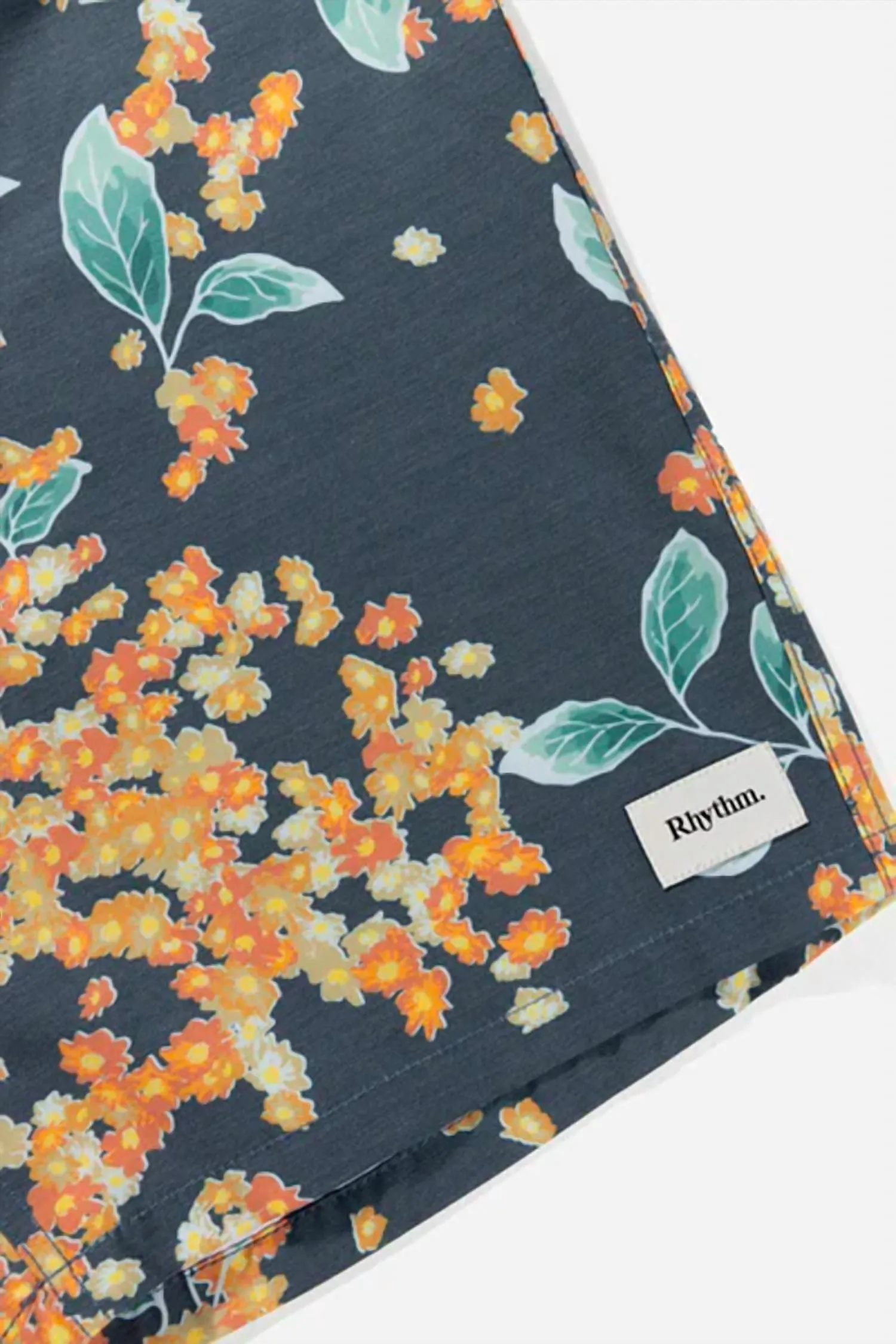 Isle Floral Trunk Short In Dark Navy