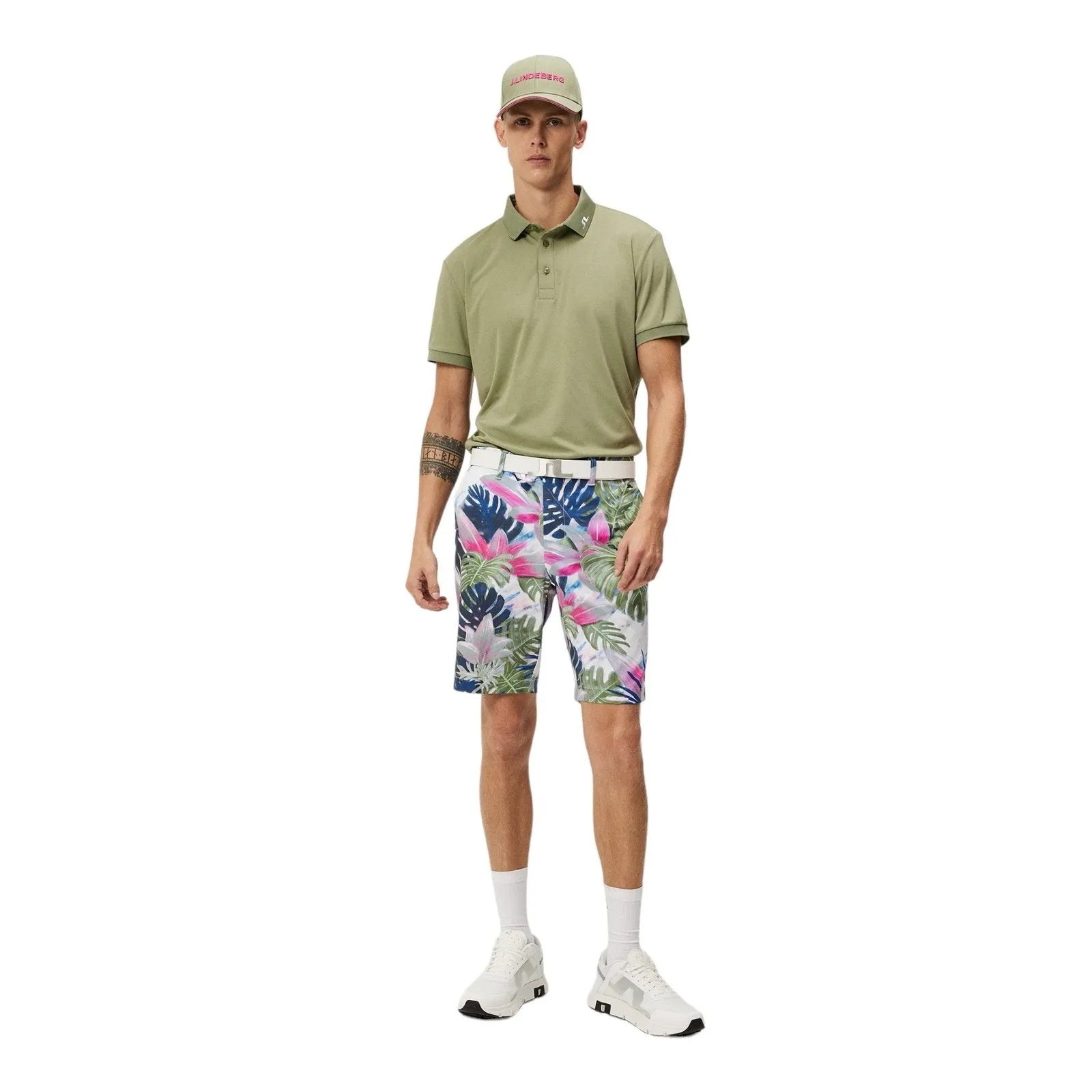 J. Lindeberg KV Print Golf Polo Shirt GMJT11526