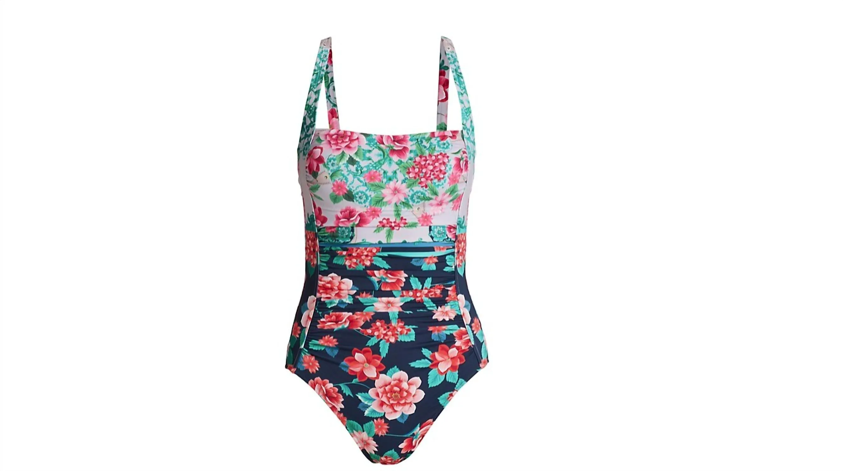 Japer Ruched One Piece Swimsuit In Multi