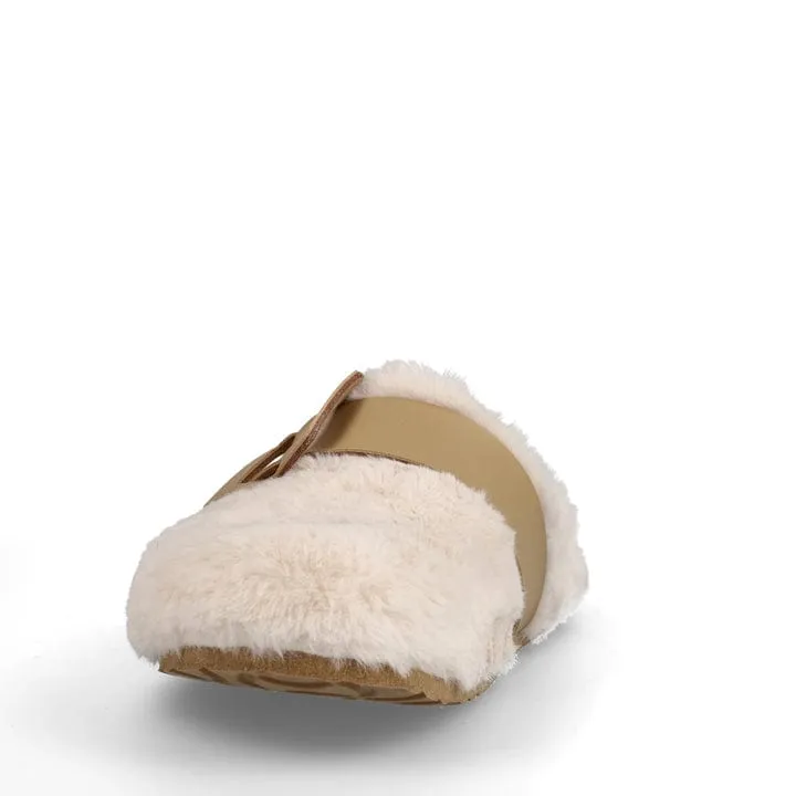 Joelina Women's Vegan Shearling Slippers | White