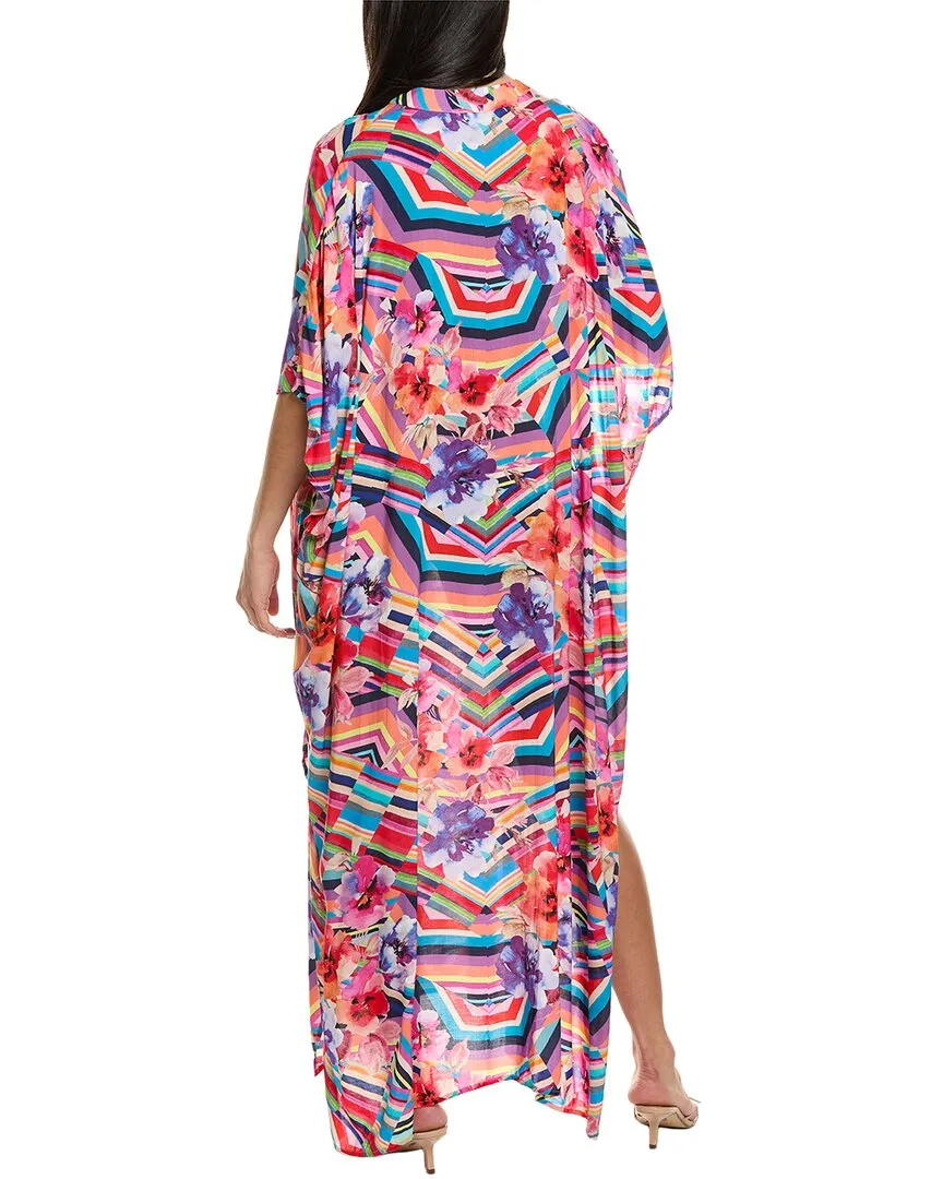 Johnny Was Summer Stripes Maxi Cover-Up