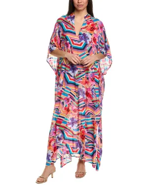 Johnny Was Summer Stripes Maxi Cover-Up