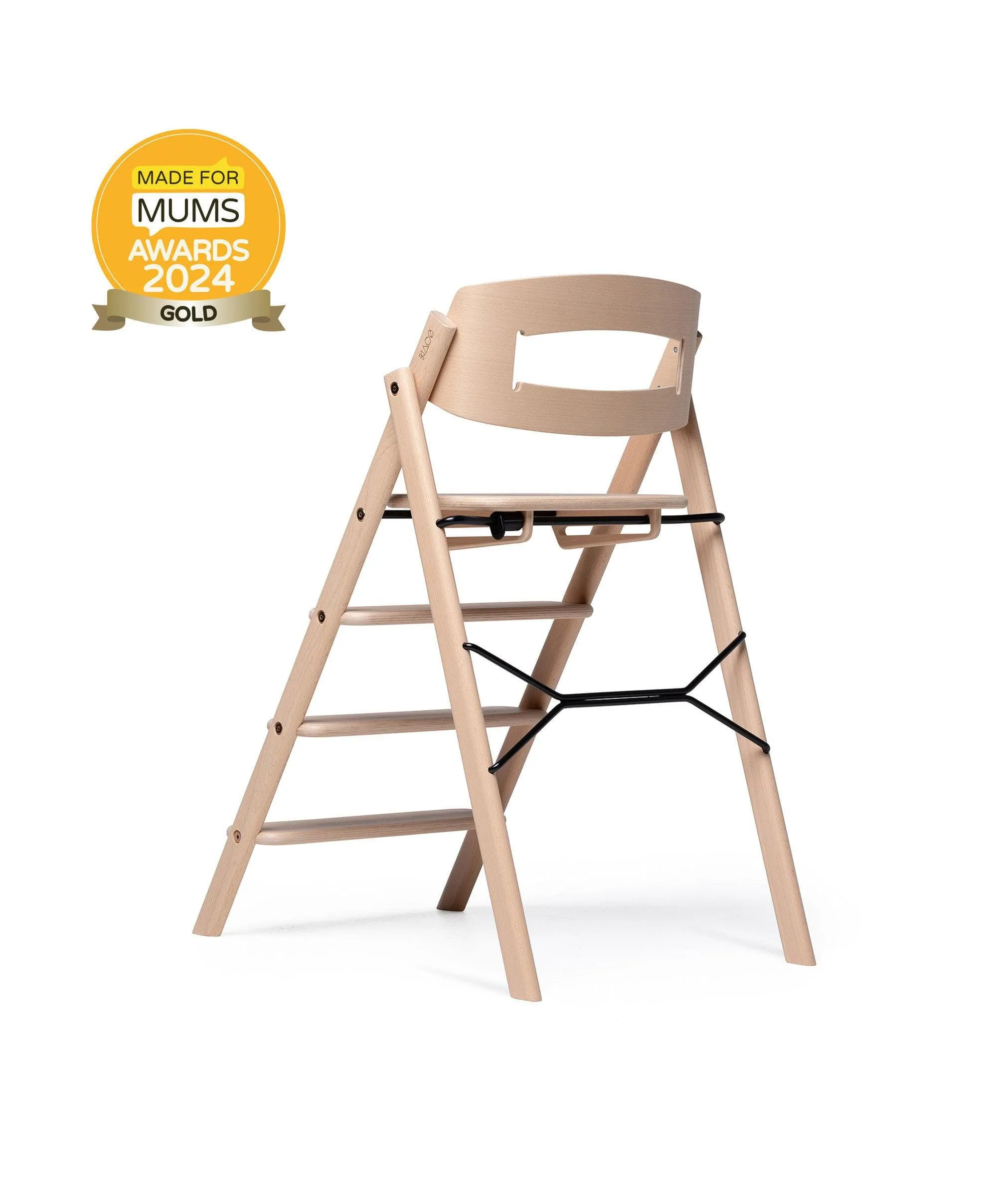 KAOS Klapp Highchair and Newborn Baby Seat Set - Beech Babykids BIBS