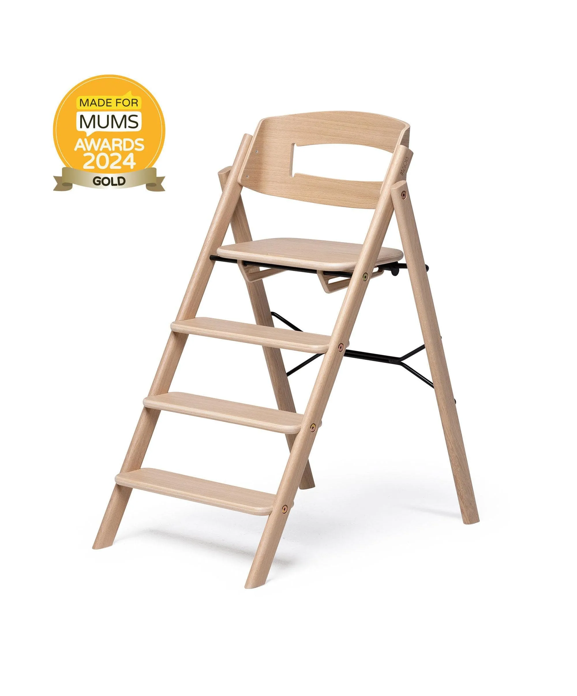 KAOS Klapp Highchair and Newborn Baby Seat Set - Oak Babykids KAOS