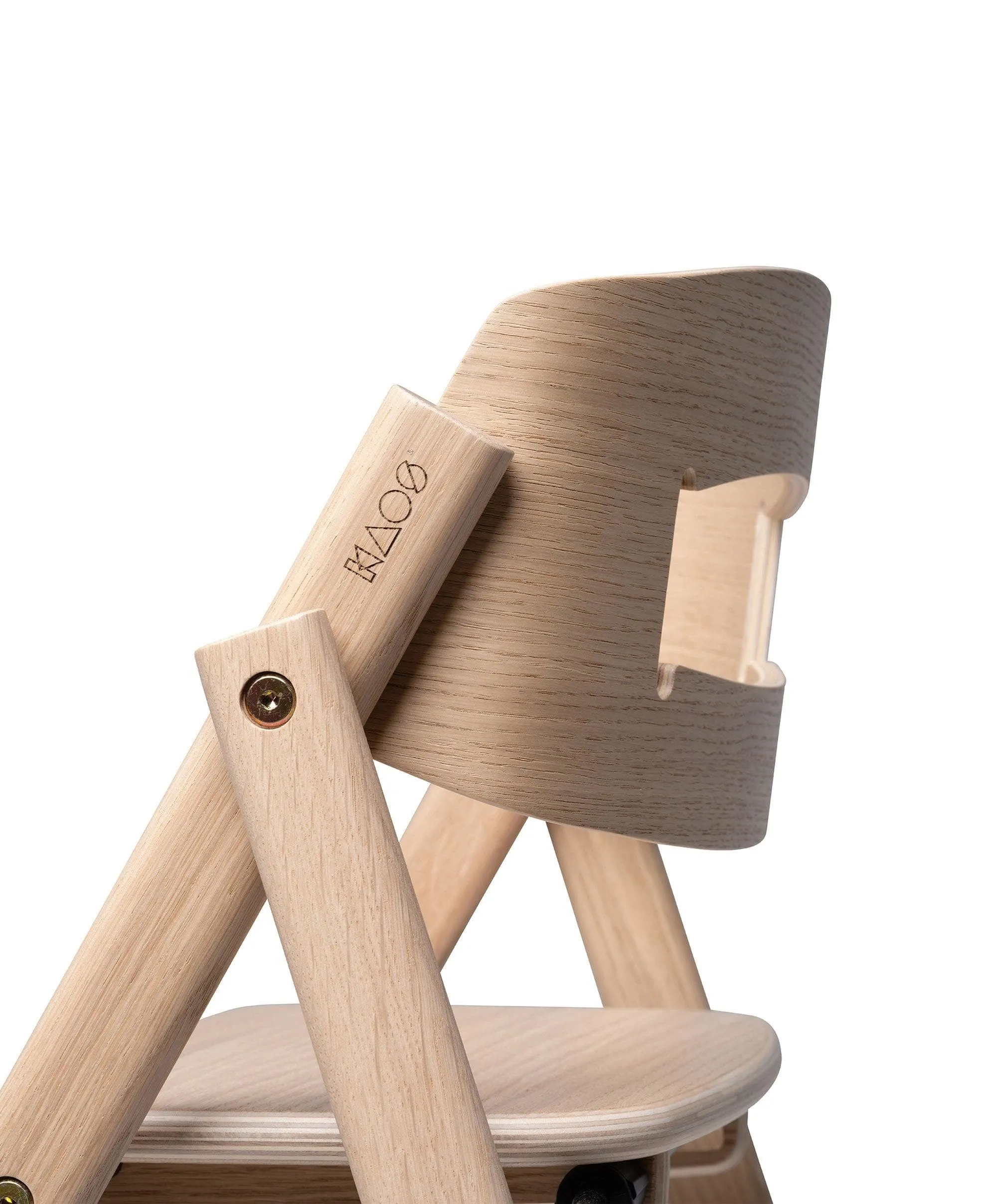 KAOS Klapp Highchair and Newborn Baby Seat Set - Oak Babykids KAOS