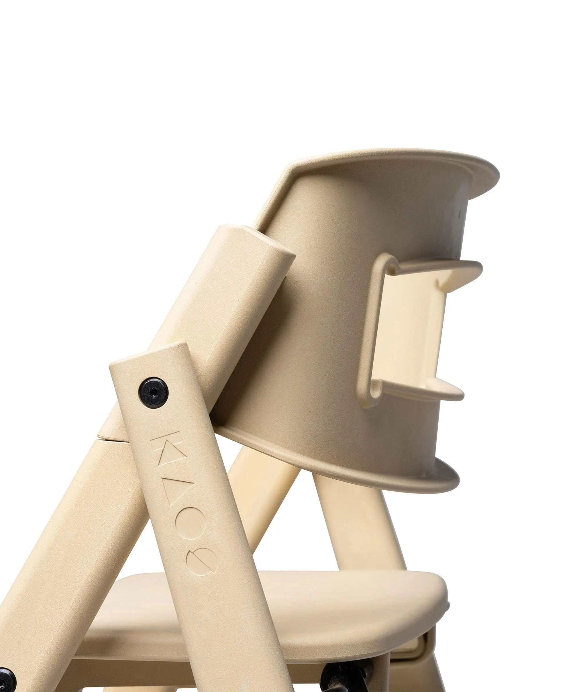 KAOS Klapp Recycled Highchair and Newborn Baby Seat Set - Desert Sand Babykids BIBS