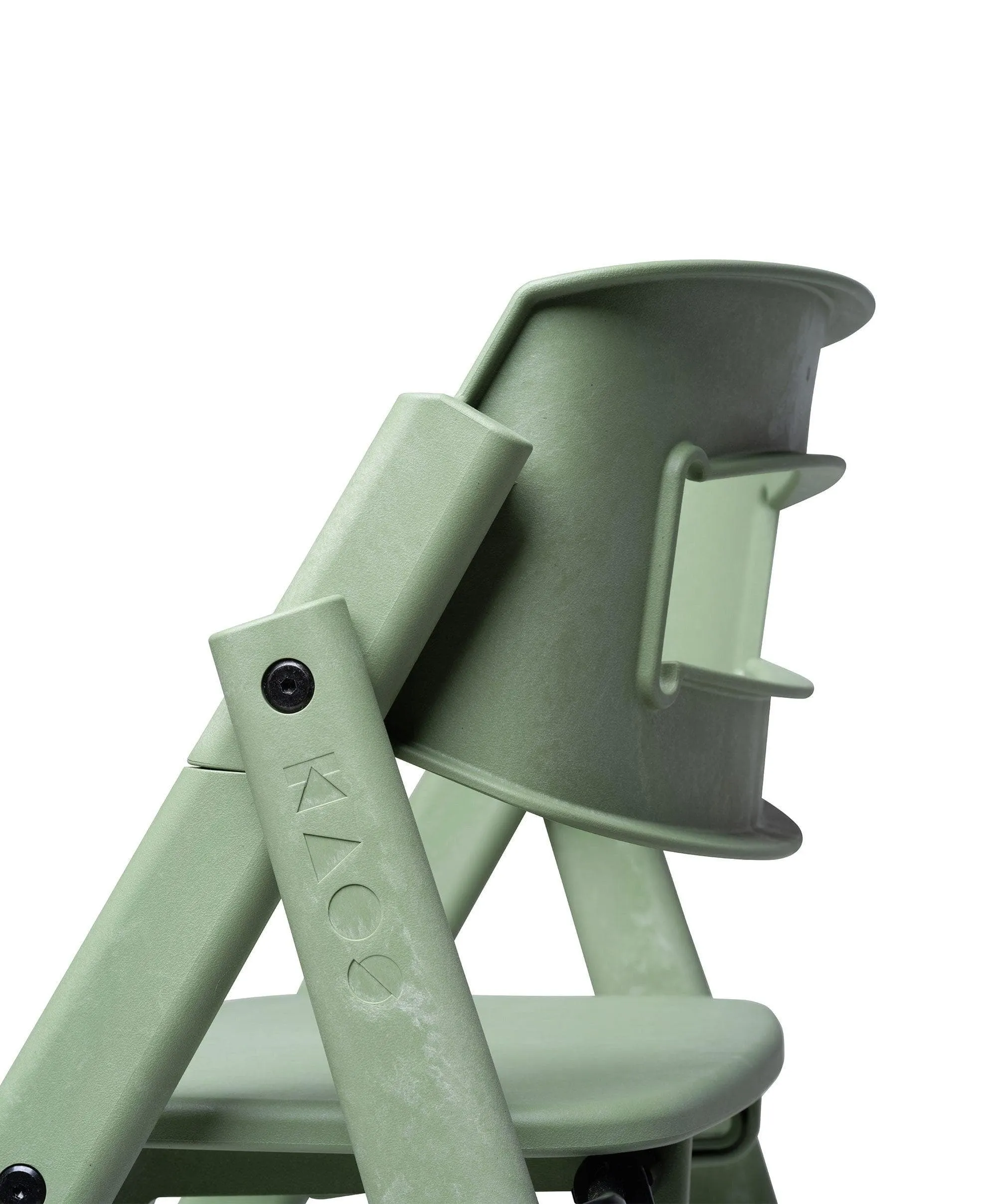 KAOS Klapp Recycled Highchair and Newborn Baby Seat Set - Mineral Green Babykids KAOS