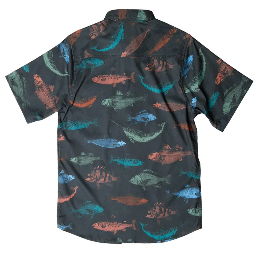 Kavu River Wrangler S/S Shirt Fish Stamp
