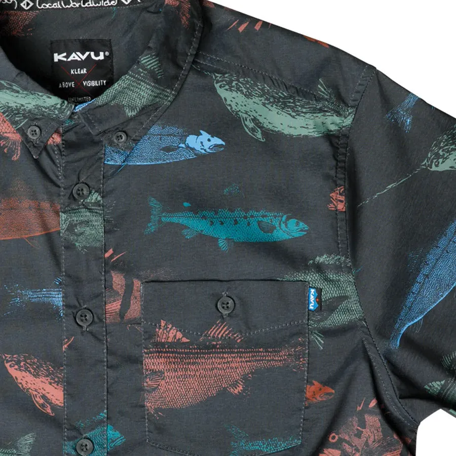 Kavu River Wrangler S/S Shirt Fish Stamp