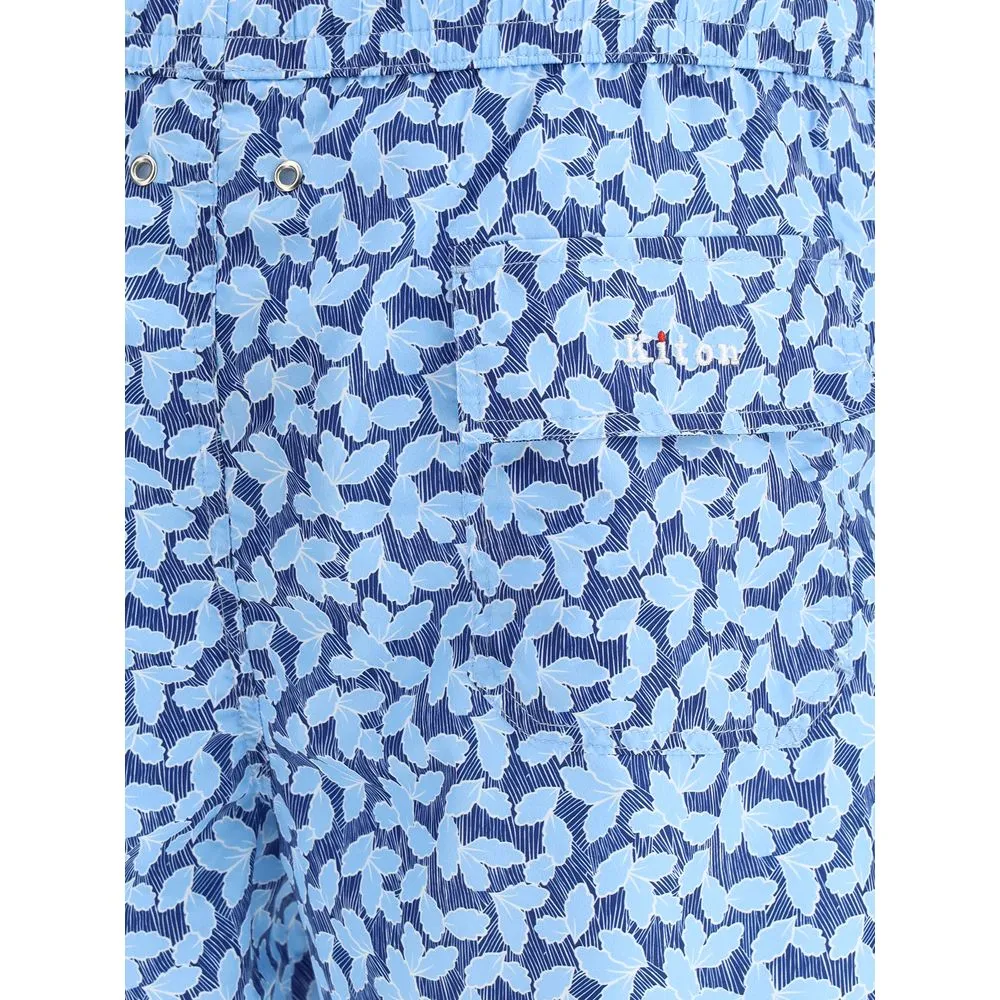 Kiton Logoed Men's Swimshorts