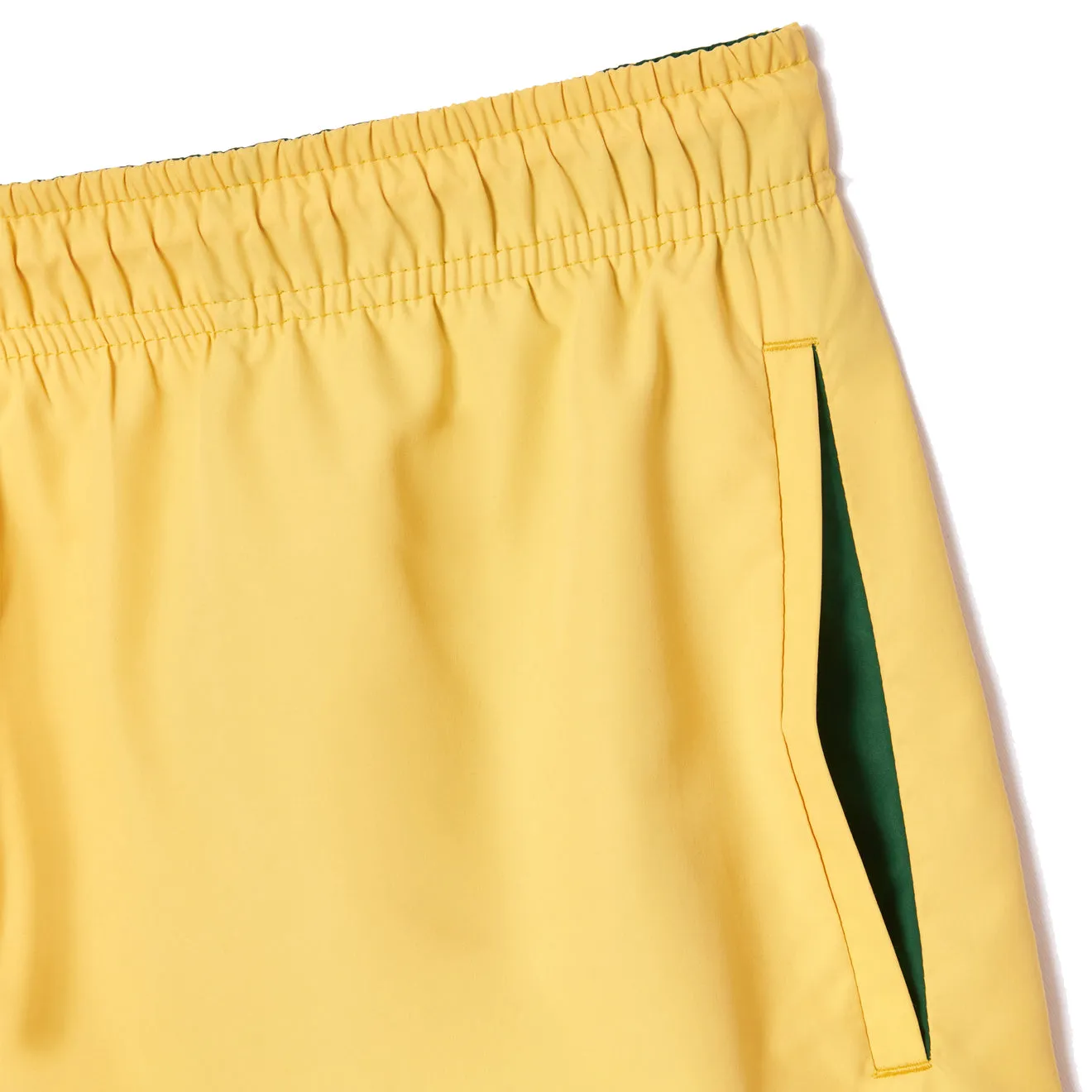 Lacoste Lightweight Swim Shorts Yellow / Green