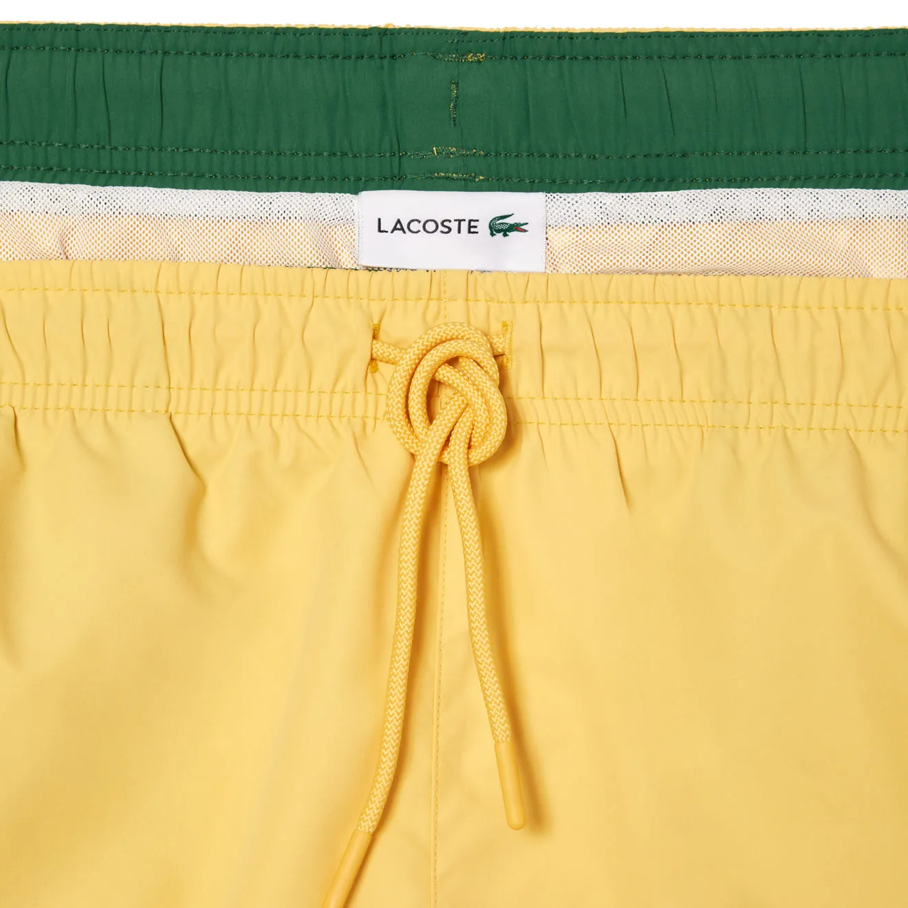 Lacoste Lightweight Swim Shorts Yellow / Green