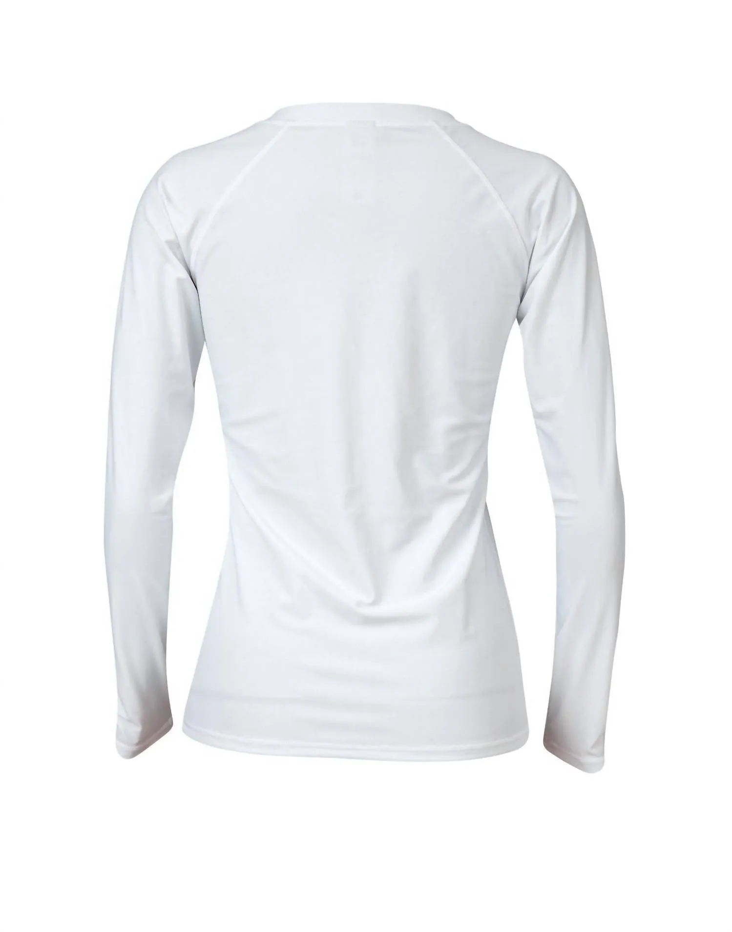 Ladies Zip Front Rash Top In White