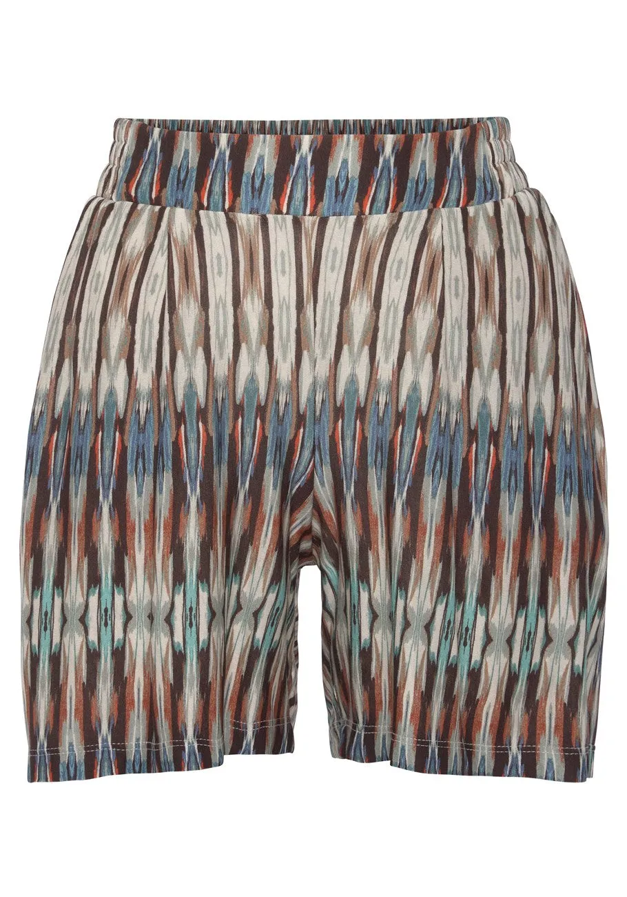 LASCANA Women's Flowy Patterned Shorts