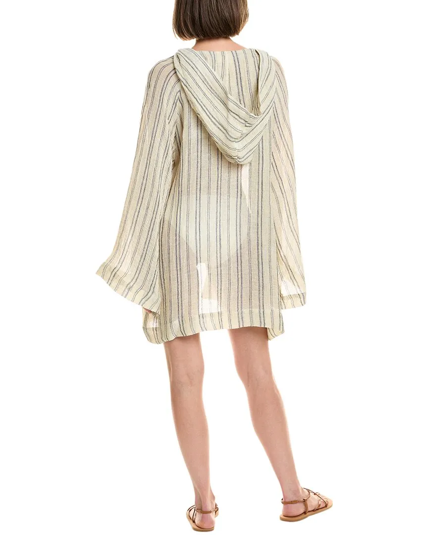 Lis Marie Fernandez Linen-Blend Beach Cape Mini