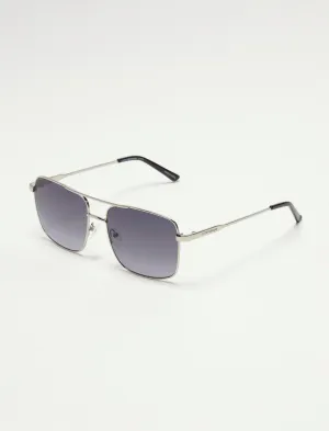 Lucky Brand Dana Metal Square Sunglasses Black Lucky Brand