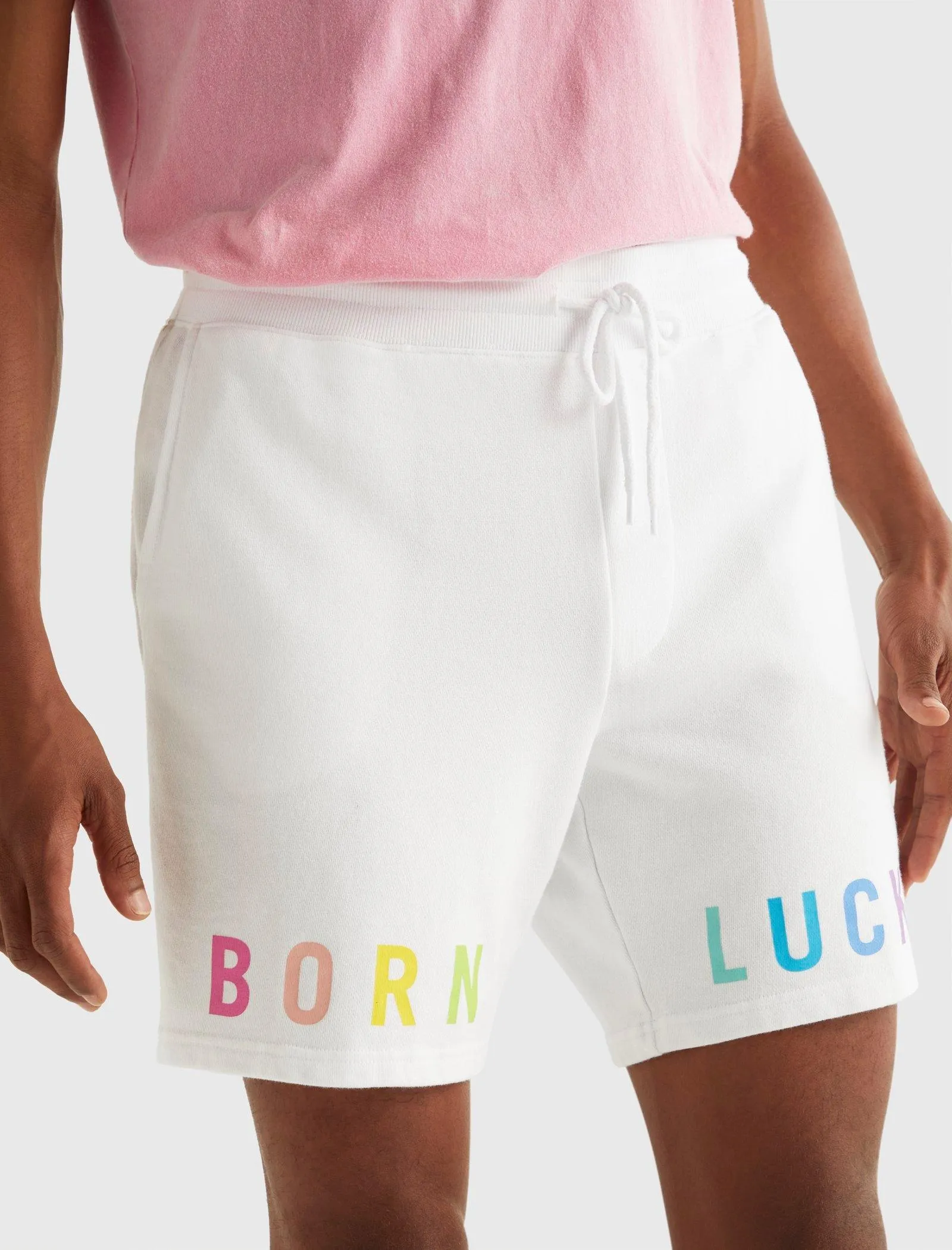 Lucky Brand Mens Pride Born Lucky Gender Neutral Short