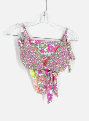 Maaji Size M/L White/Multi Reversible Floral Swimwear 2-PC Swimsuit