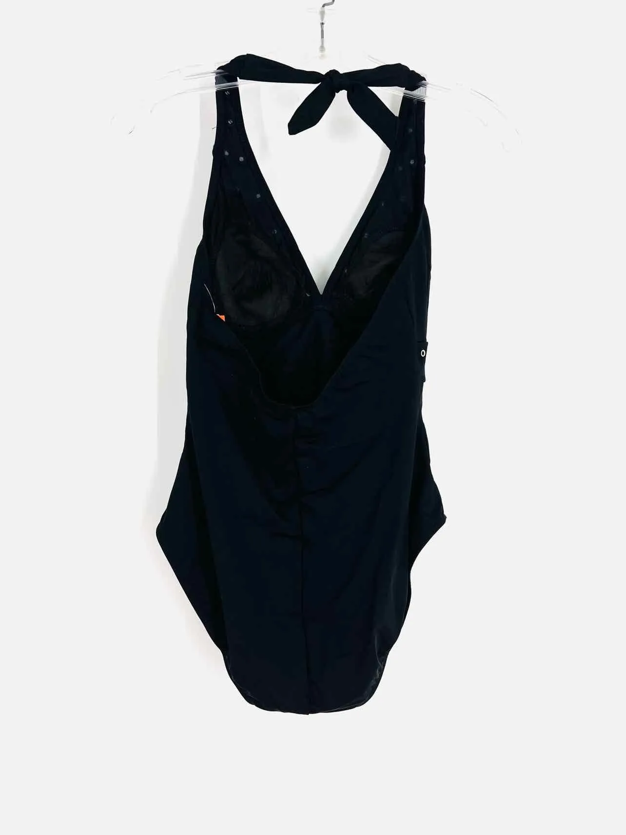 Magic Suit Size 10 Black/Silver Grommets Swimwear Swimsuit