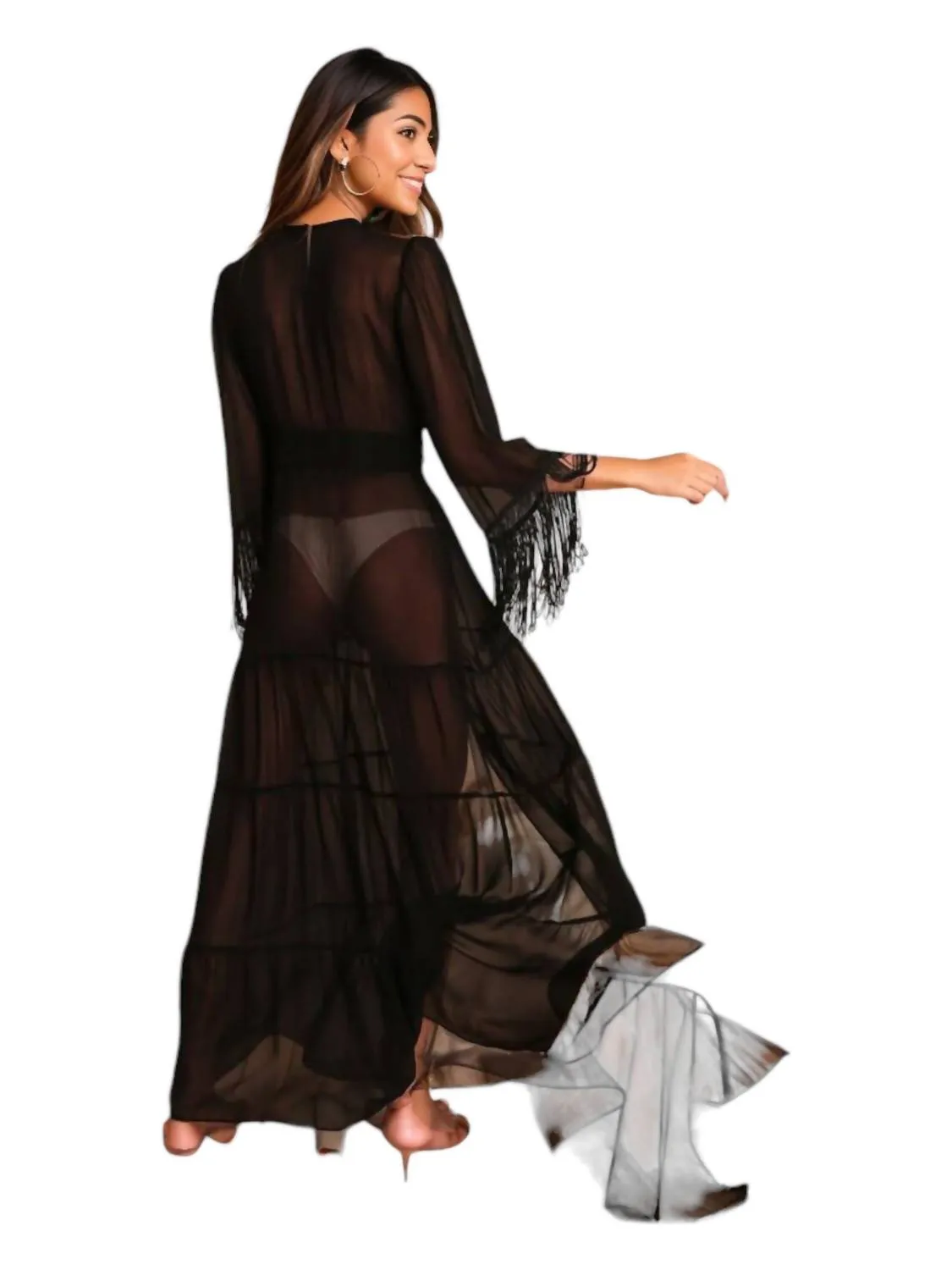 Marbella Cover Up In Black