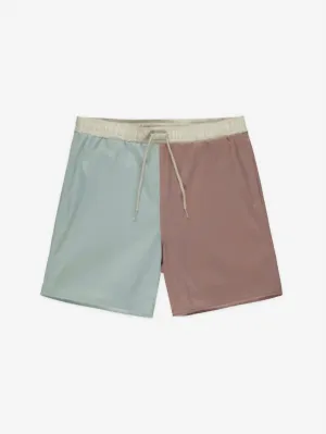 Men's Boardshort In Blue Mauve