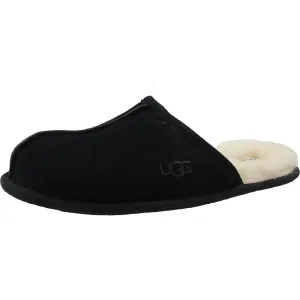 Mens Cushioned Footbed Suede Slide Slippers