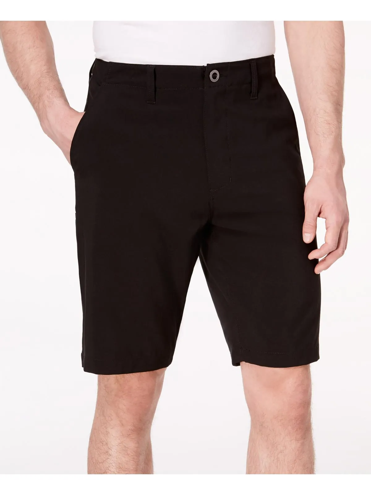 Mens Heathered Short Flat Front