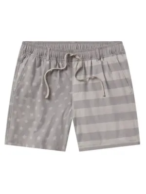 Men's Liberty Wharf Chambray Swim Trunk In Light Gray