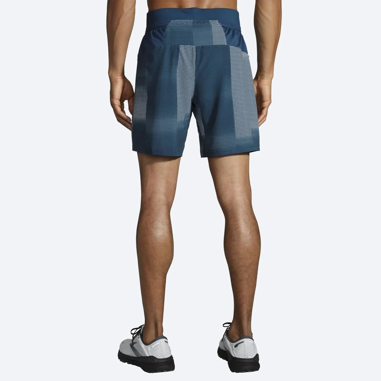 Men's Sherpa 7" 2-In-1 Short In Indigo Rush Altitude Print