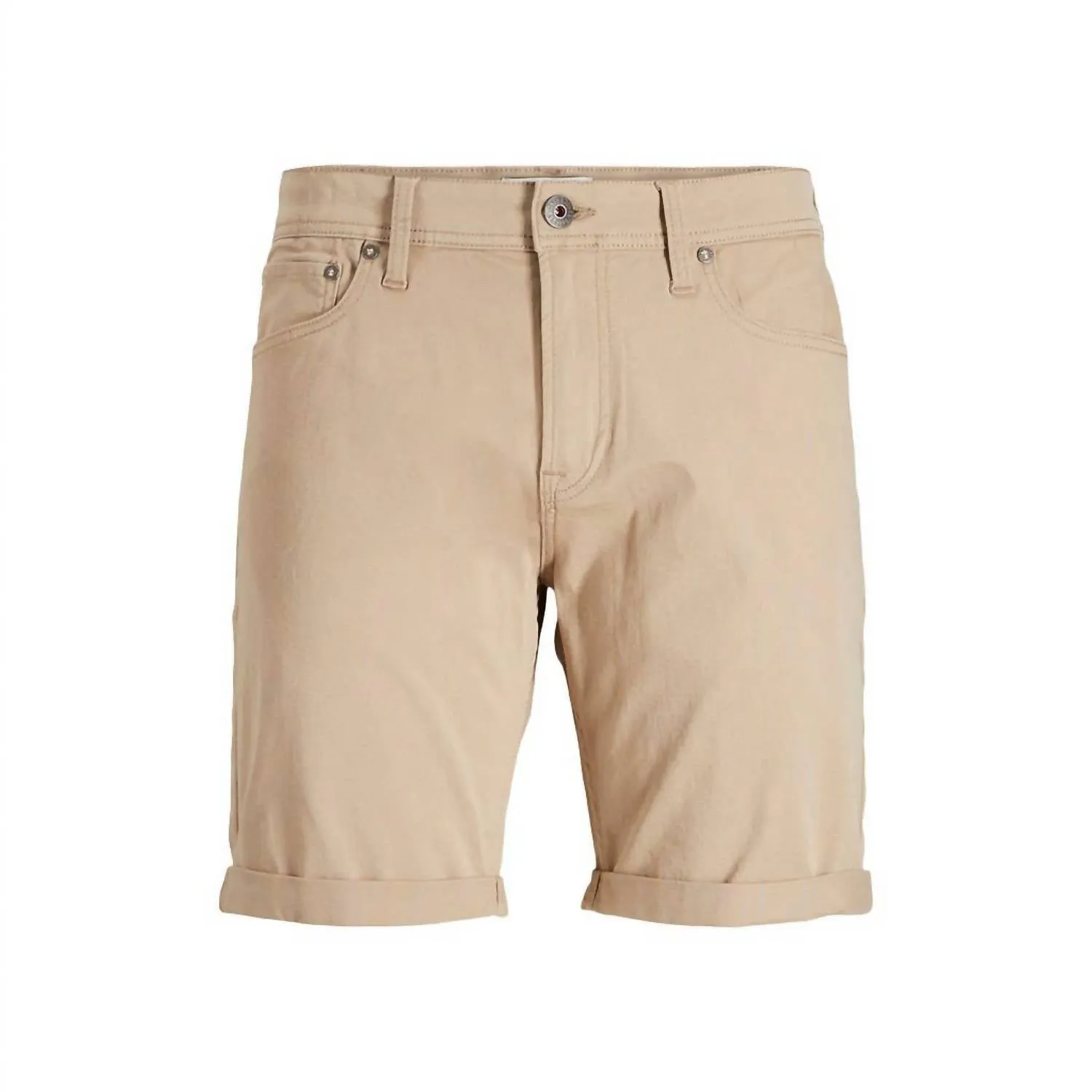 Men's Slim Fit Shorts In Khaki