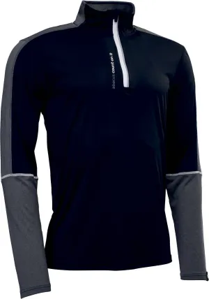 Men’S Sunburry Long Sleeve Uv Cut Jacket In Black