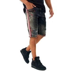Men's Talladega Denim Short In Black Shadow