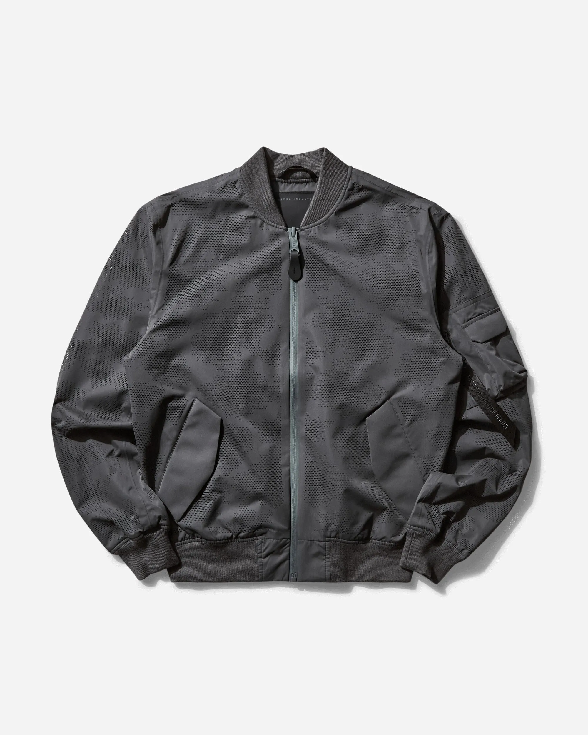 Men's UV L-2B Laser Cut Flight Jacket Charcoal