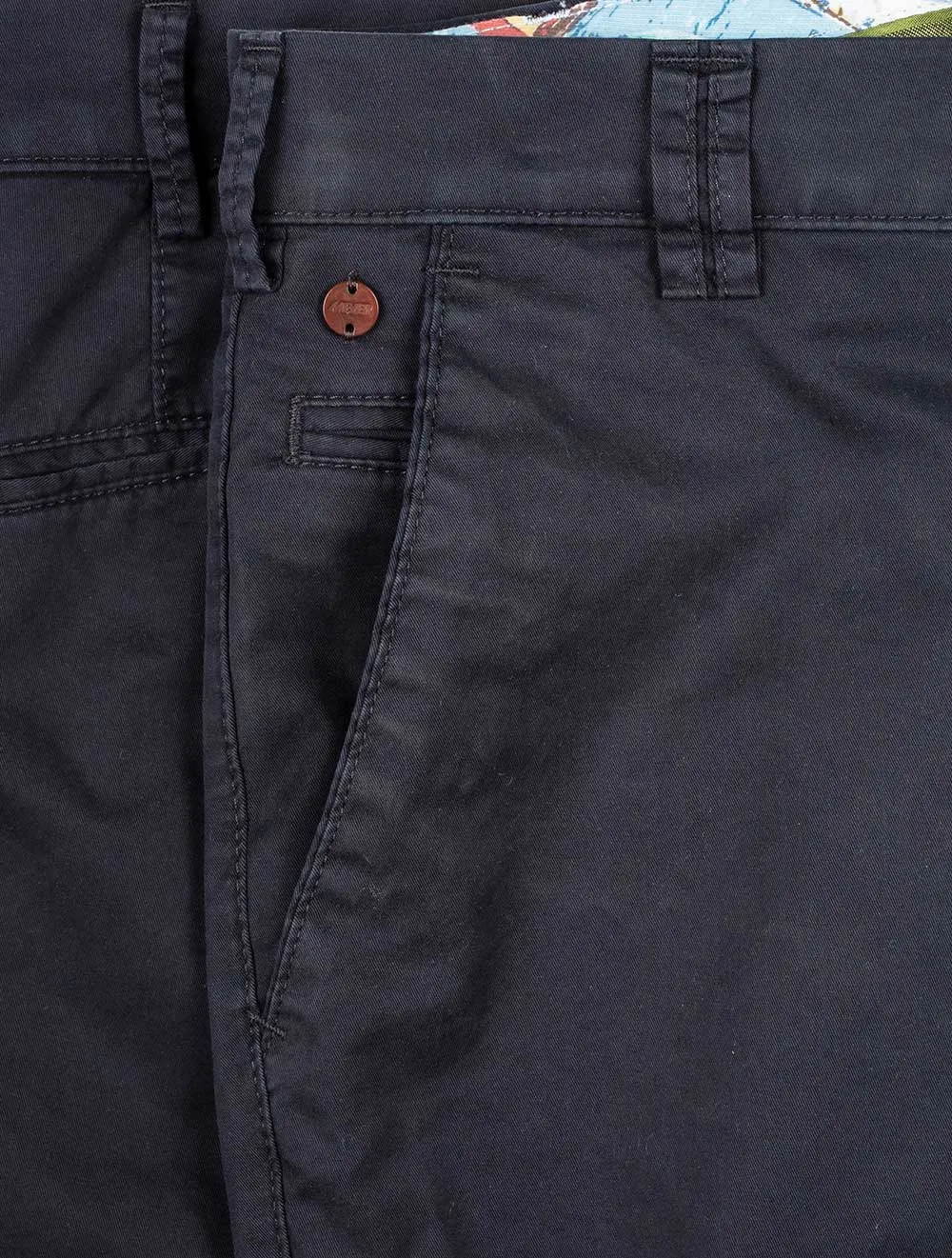 Meyer B-Palma Cotton Shorts Navy