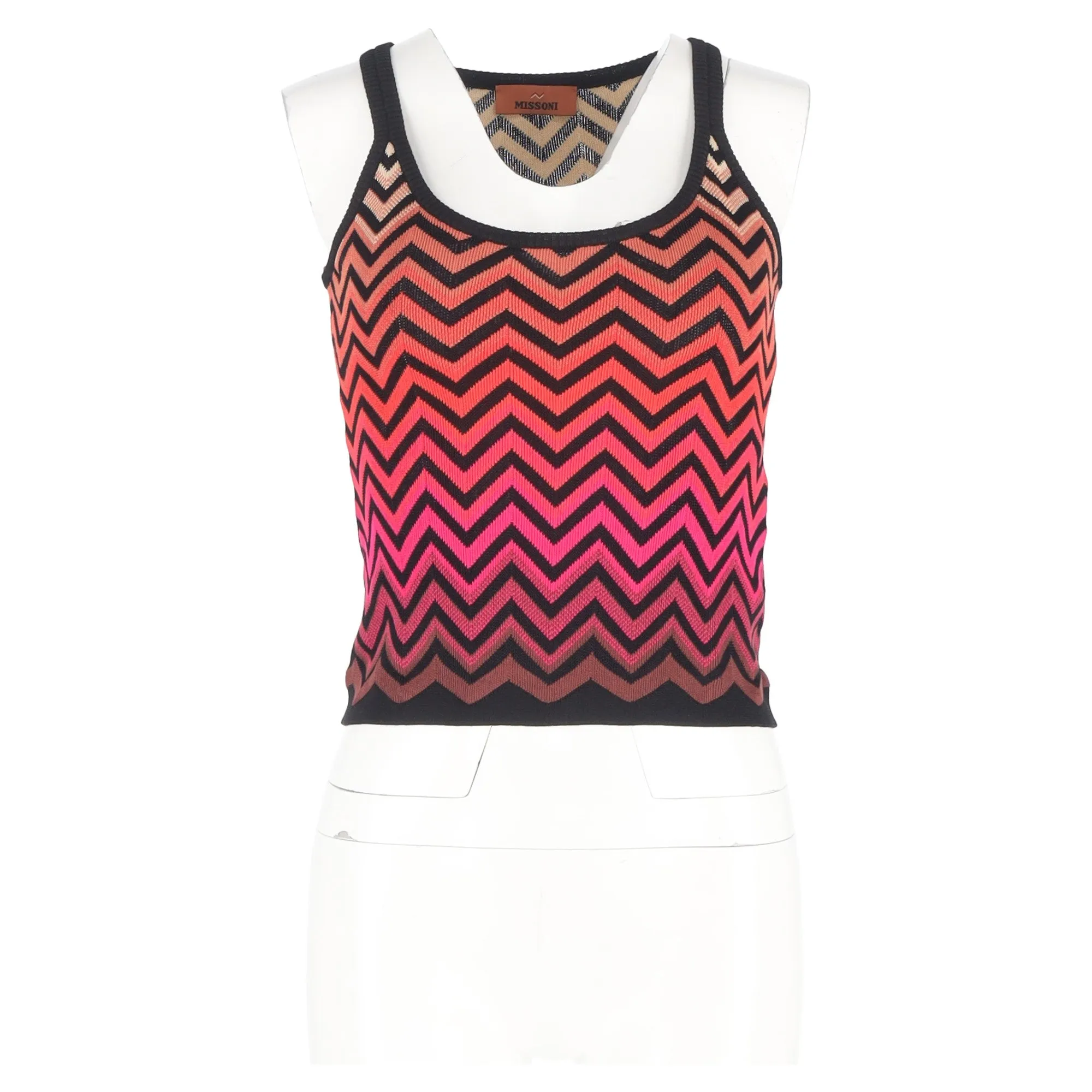 Missoni Chevron-Printed tank top in Multicolor Cotton