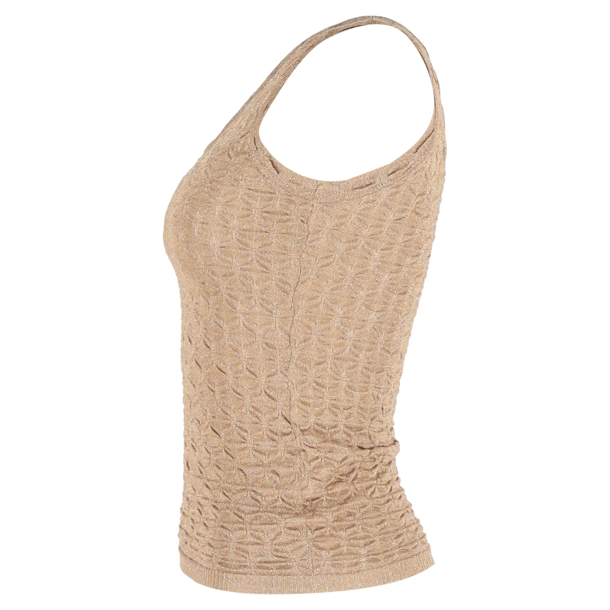 Missoni Tank Top in Beige Rayon